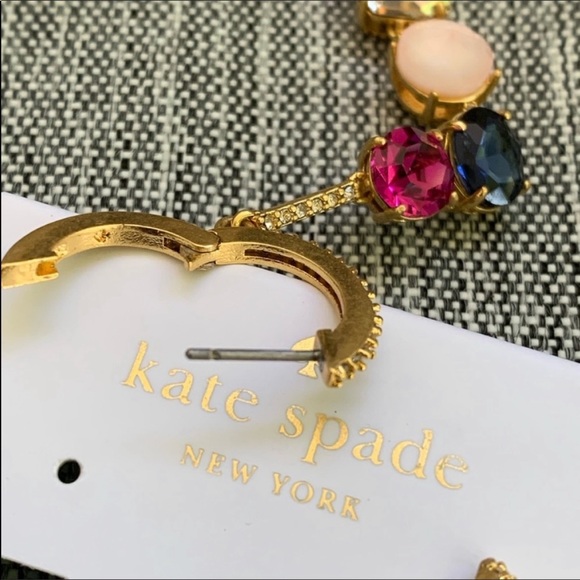 Kate Spade Gold Tone she has spark linear earrings - Picture 3 of 7